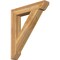Ekena Millwork Traditional Slat Rough Sawn Bracket, Western Red Cedar, 6"W x 36"D x 42"H BKT06X36X42TRA06RWR - alternate 1